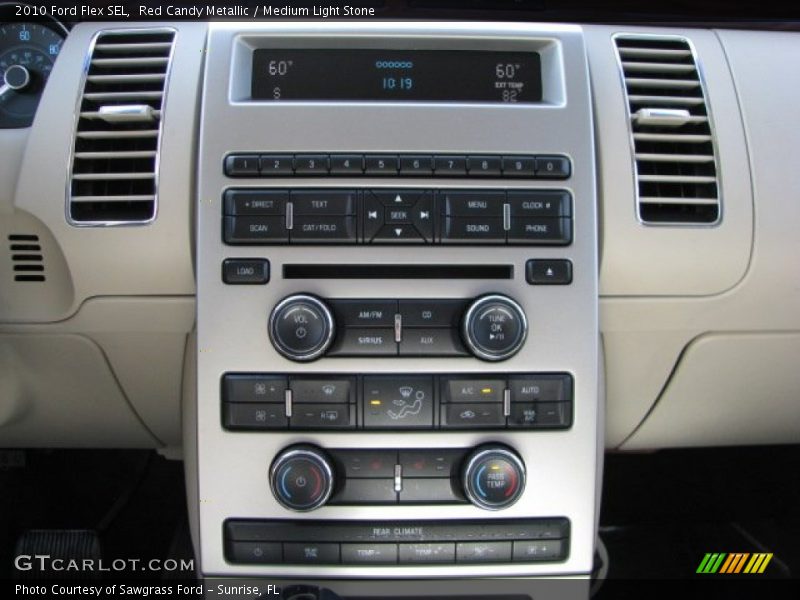 Red Candy Metallic / Medium Light Stone 2010 Ford Flex SEL