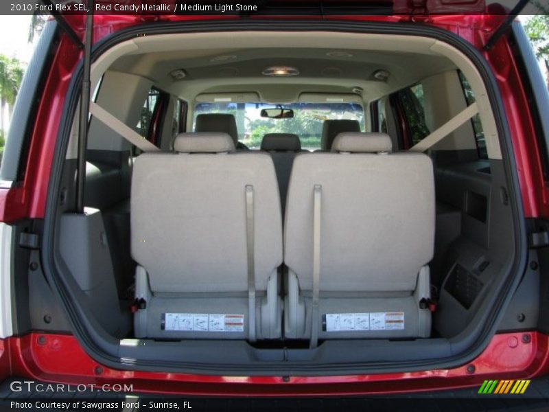 Red Candy Metallic / Medium Light Stone 2010 Ford Flex SEL