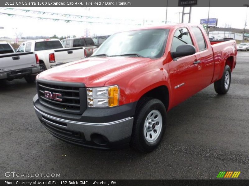 Fire Red / Dark Titanium 2012 GMC Sierra 1500 Extended Cab 4x4