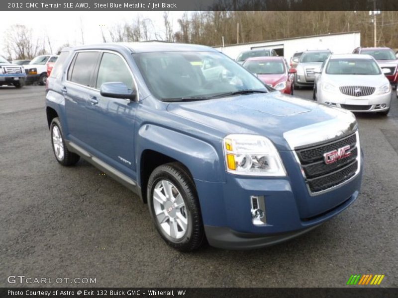 Steel Blue Metallic / Jet Black 2012 GMC Terrain SLE AWD