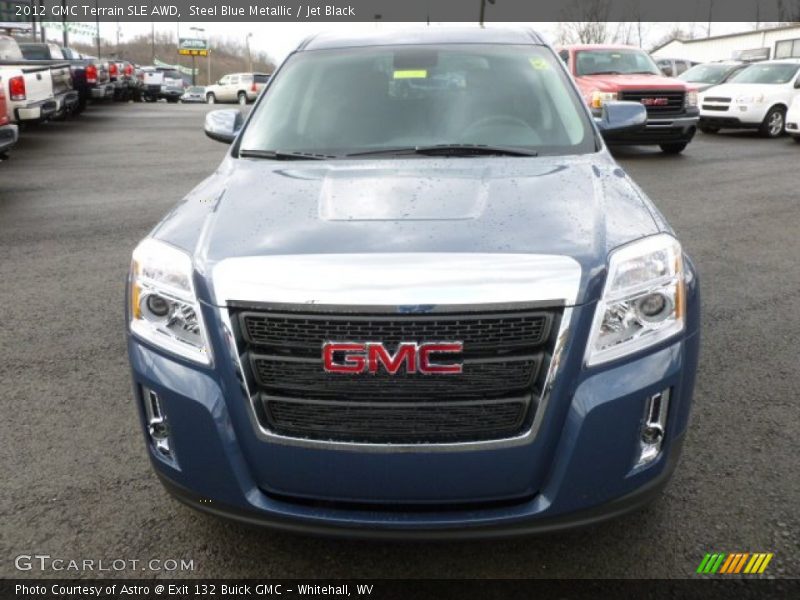 Steel Blue Metallic / Jet Black 2012 GMC Terrain SLE AWD