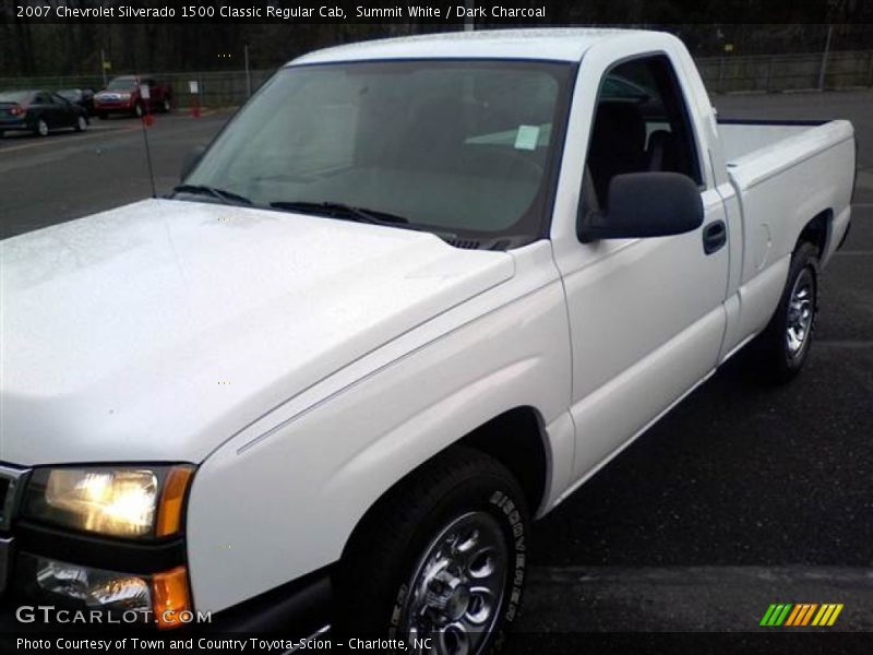 Summit White / Dark Charcoal 2007 Chevrolet Silverado 1500 Classic Regular Cab