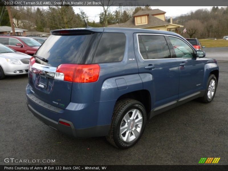 Steel Blue Metallic / Jet Black 2012 GMC Terrain SLE AWD