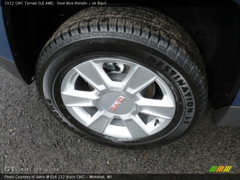 Steel Blue Metallic / Jet Black 2012 GMC Terrain SLE AWD