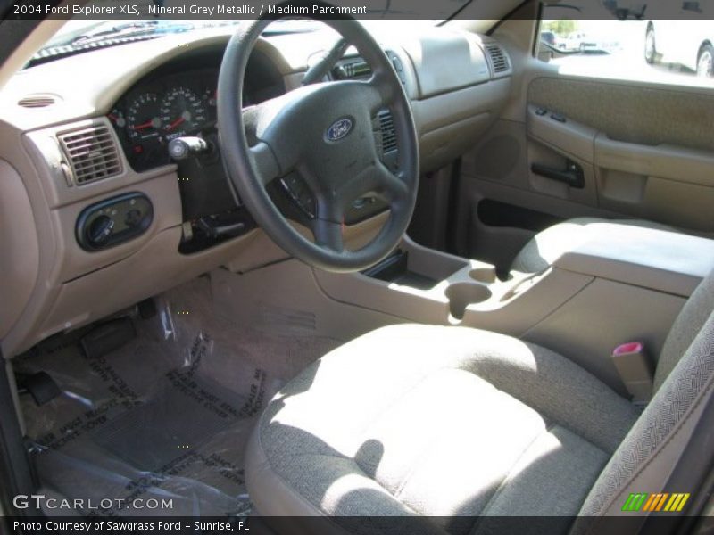 Mineral Grey Metallic / Medium Parchment 2004 Ford Explorer XLS