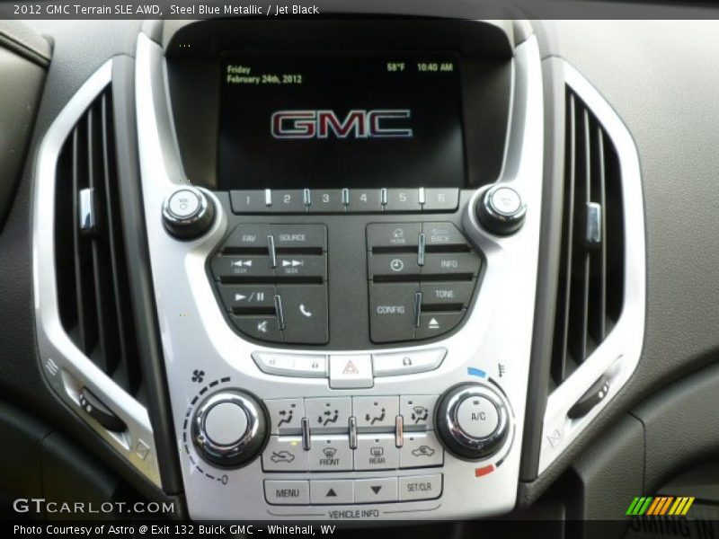 Steel Blue Metallic / Jet Black 2012 GMC Terrain SLE AWD