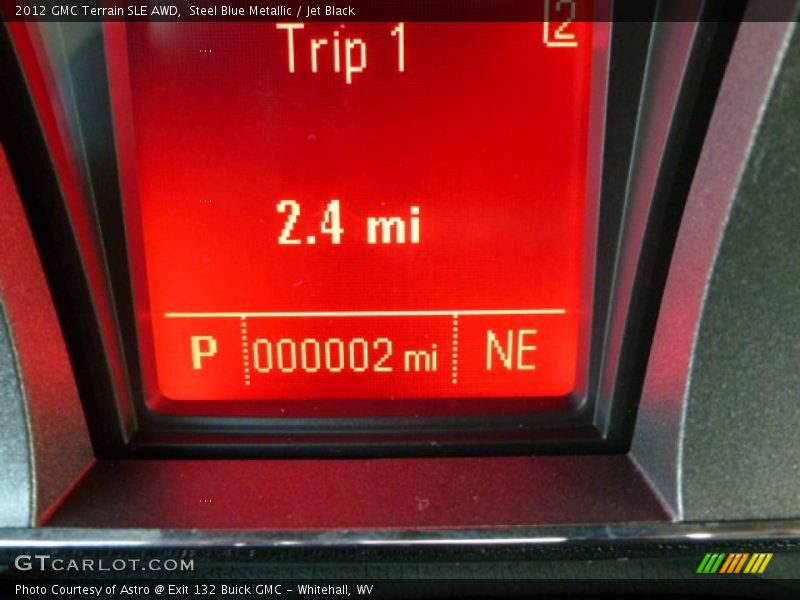 Steel Blue Metallic / Jet Black 2012 GMC Terrain SLE AWD