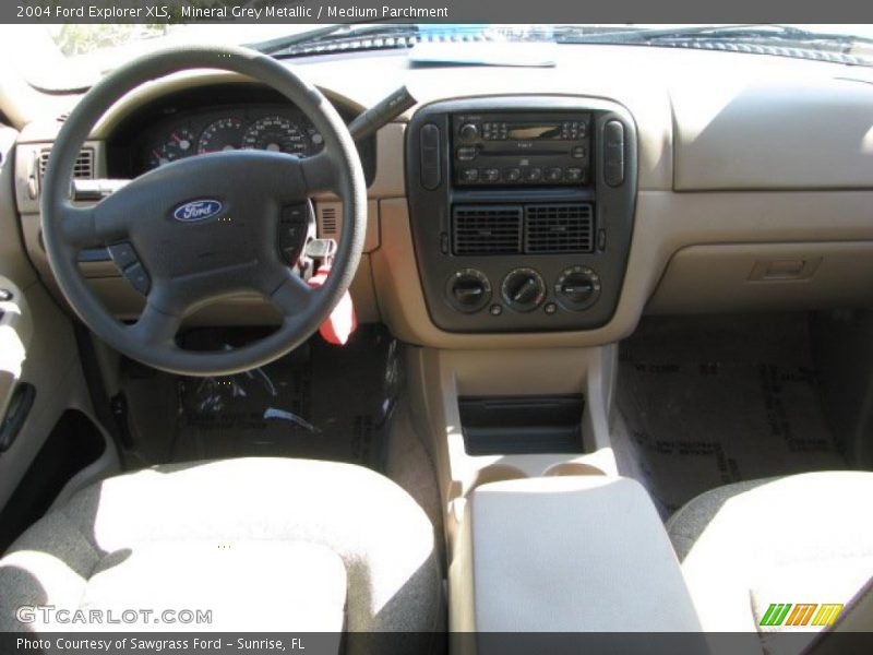 Mineral Grey Metallic / Medium Parchment 2004 Ford Explorer XLS