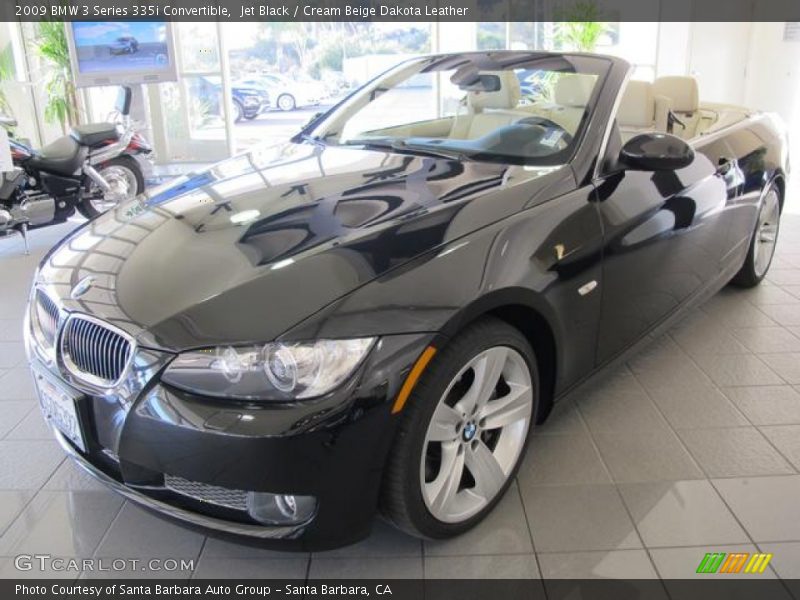 Jet Black / Cream Beige Dakota Leather 2009 BMW 3 Series 335i Convertible