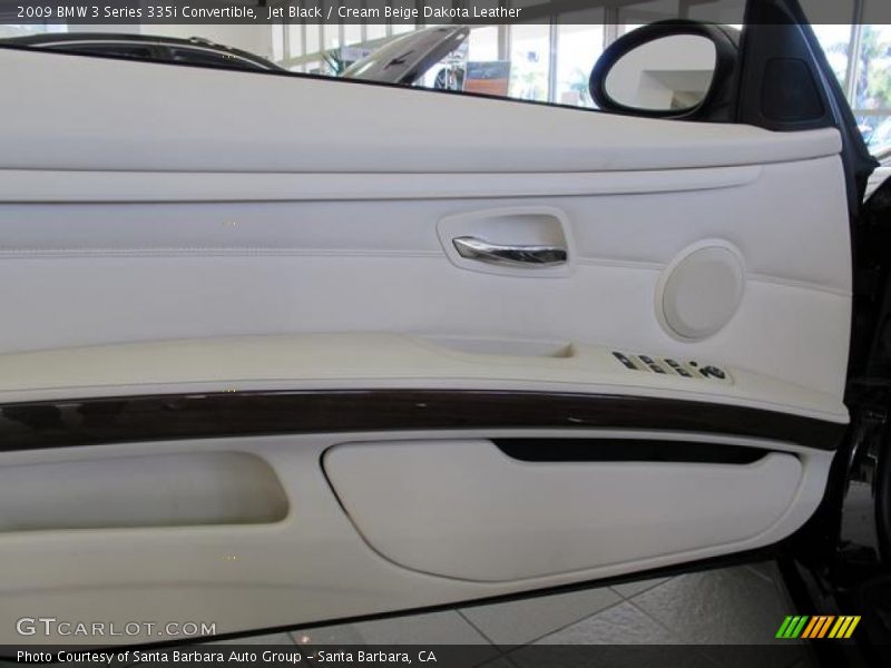 Jet Black / Cream Beige Dakota Leather 2009 BMW 3 Series 335i Convertible