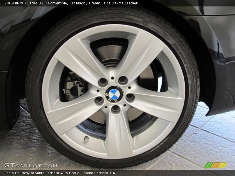 Jet Black / Cream Beige Dakota Leather 2009 BMW 3 Series 335i Convertible