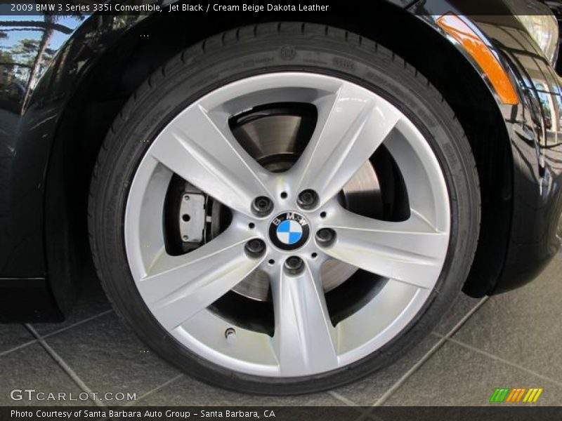 Jet Black / Cream Beige Dakota Leather 2009 BMW 3 Series 335i Convertible