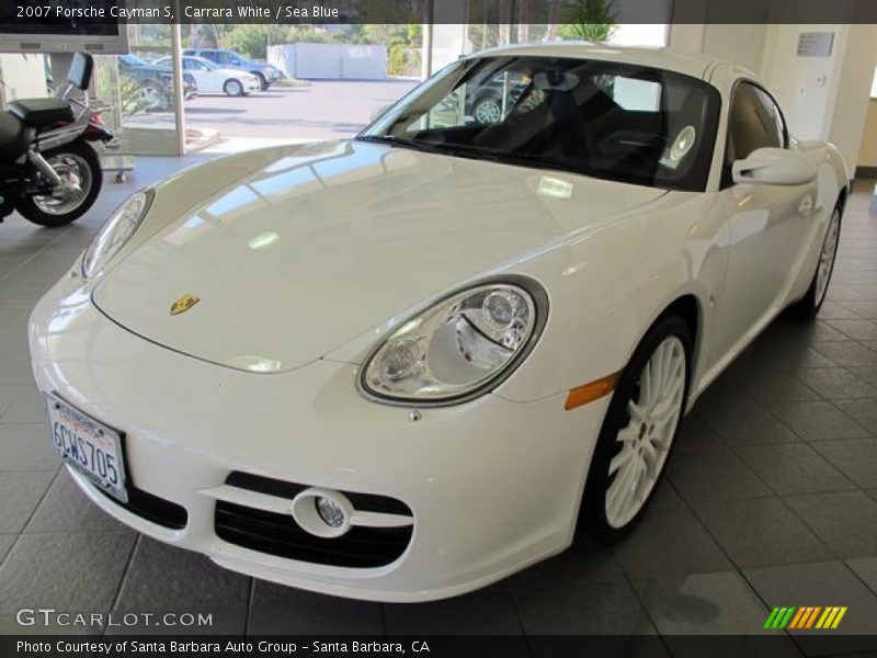 Carrara White / Sea Blue 2007 Porsche Cayman S