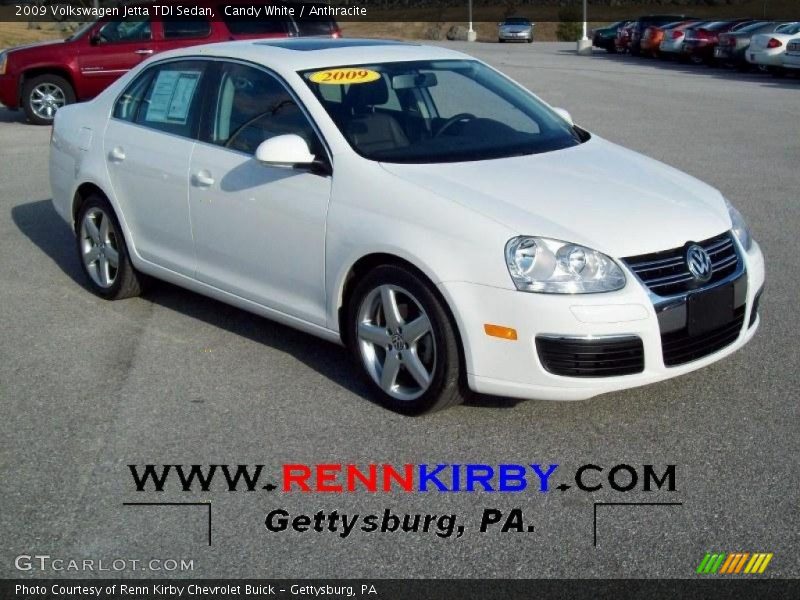 Candy White / Anthracite 2009 Volkswagen Jetta TDI Sedan