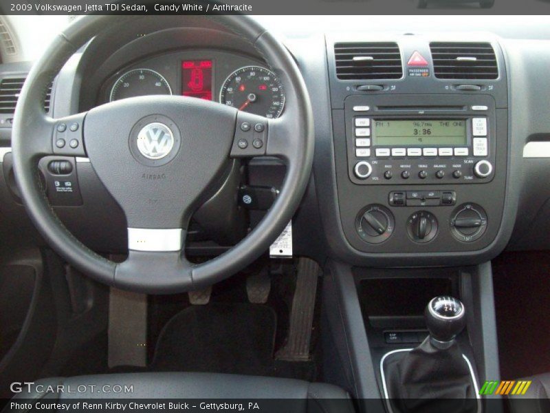 Candy White / Anthracite 2009 Volkswagen Jetta TDI Sedan