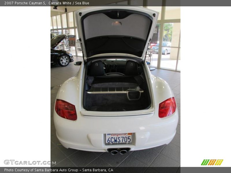 Carrara White / Sea Blue 2007 Porsche Cayman S