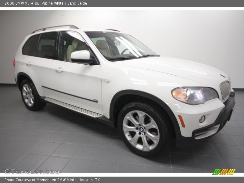 Alpine White / Sand Beige 2008 BMW X5 4.8i