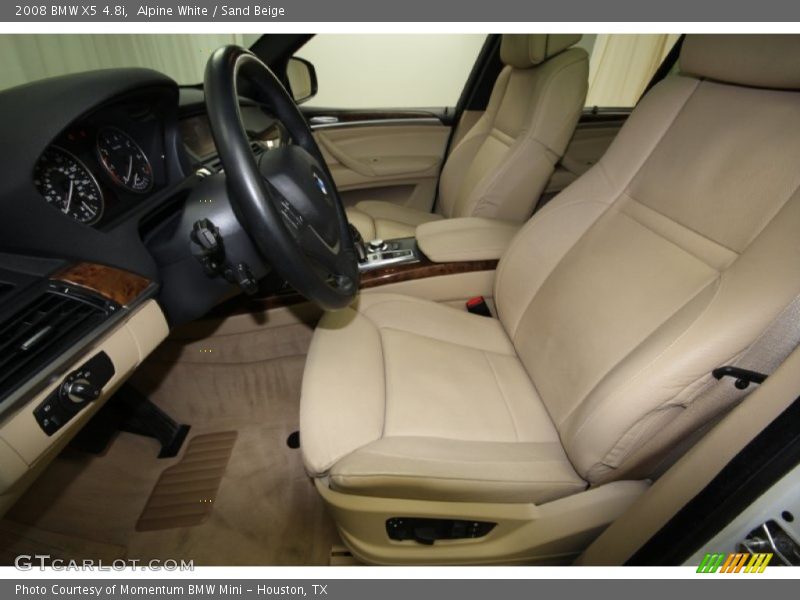 Alpine White / Sand Beige 2008 BMW X5 4.8i