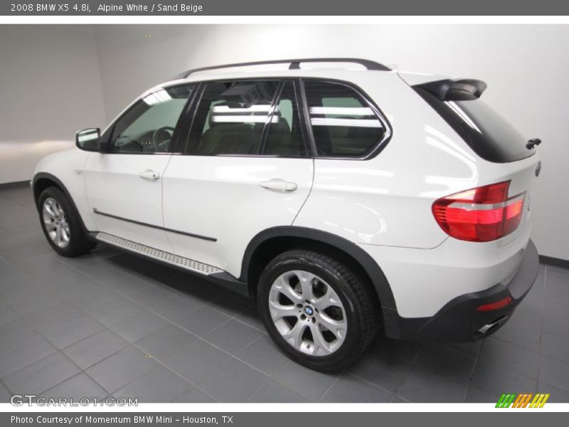 Alpine White / Sand Beige 2008 BMW X5 4.8i