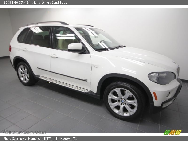 Alpine White / Sand Beige 2008 BMW X5 4.8i