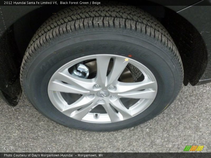 Black Forest Green / Beige 2012 Hyundai Santa Fe Limited V6