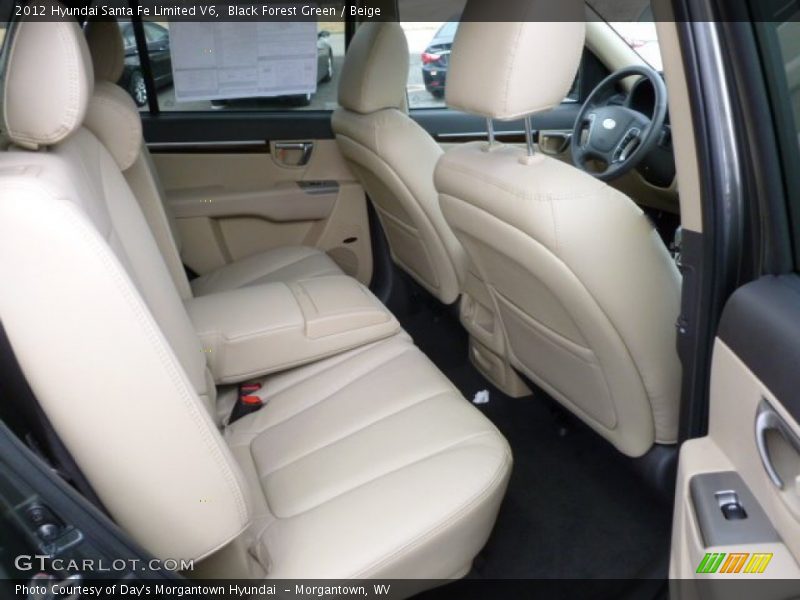 Black Forest Green / Beige 2012 Hyundai Santa Fe Limited V6