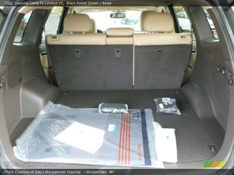 Black Forest Green / Beige 2012 Hyundai Santa Fe Limited V6