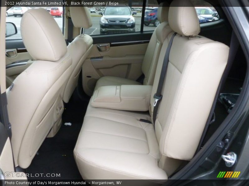 Black Forest Green / Beige 2012 Hyundai Santa Fe Limited V6