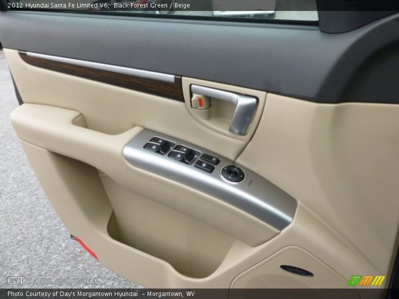 Black Forest Green / Beige 2012 Hyundai Santa Fe Limited V6