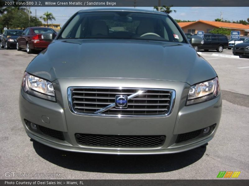 Willow Green Metallic / Sandstone Beige 2007 Volvo S80 3.2