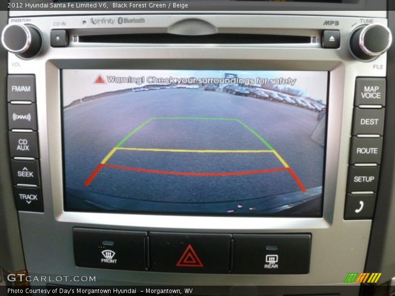 Black Forest Green / Beige 2012 Hyundai Santa Fe Limited V6