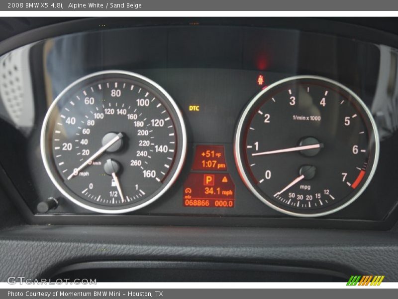 Alpine White / Sand Beige 2008 BMW X5 4.8i
