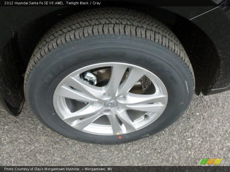 Twilight Black / Gray 2012 Hyundai Santa Fe SE V6 AWD
