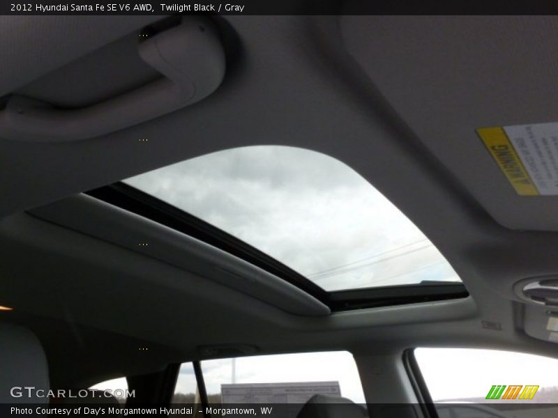 Twilight Black / Gray 2012 Hyundai Santa Fe SE V6 AWD