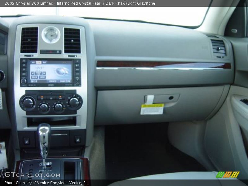 Inferno Red Crystal Pearl / Dark Khaki/Light Graystone 2009 Chrysler 300 Limited