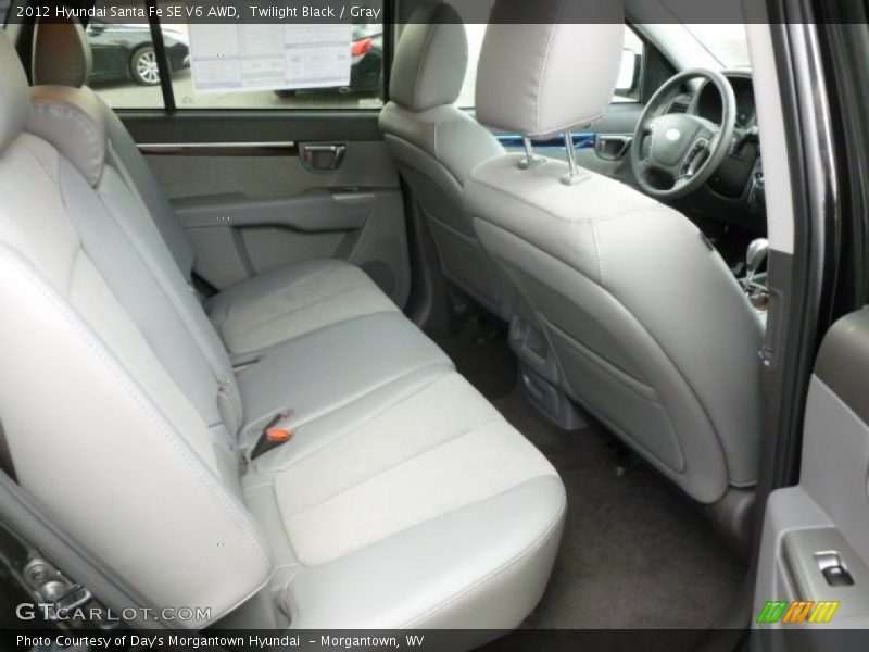 Twilight Black / Gray 2012 Hyundai Santa Fe SE V6 AWD