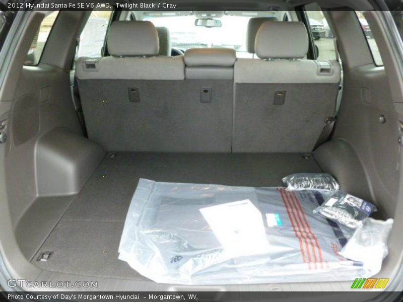 Twilight Black / Gray 2012 Hyundai Santa Fe SE V6 AWD