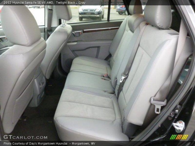 Twilight Black / Gray 2012 Hyundai Santa Fe SE V6 AWD