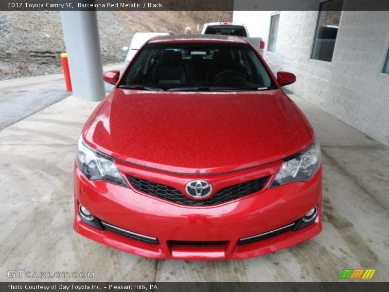 Barcelona Red Metallic / Black 2012 Toyota Camry SE
