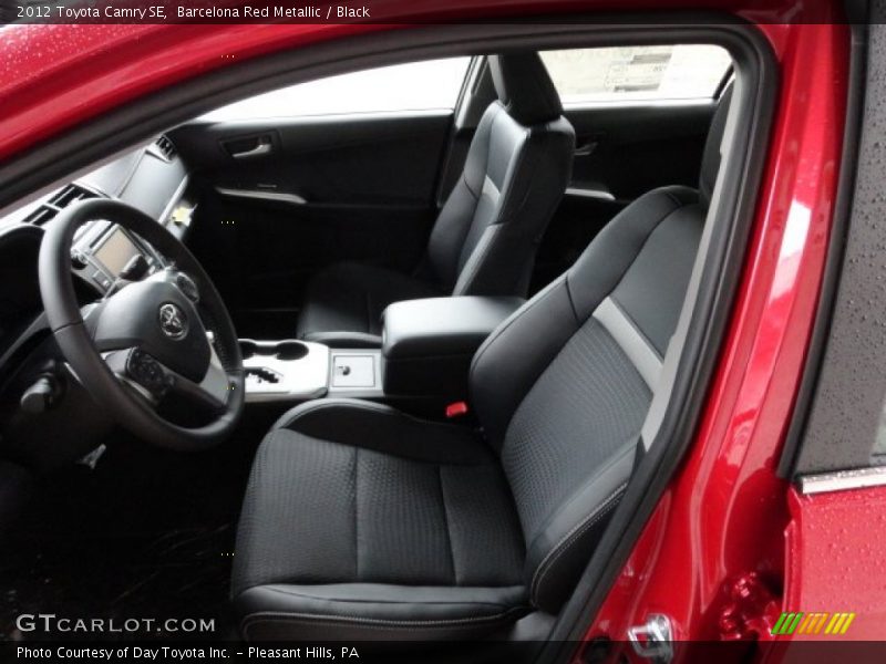 Barcelona Red Metallic / Black 2012 Toyota Camry SE