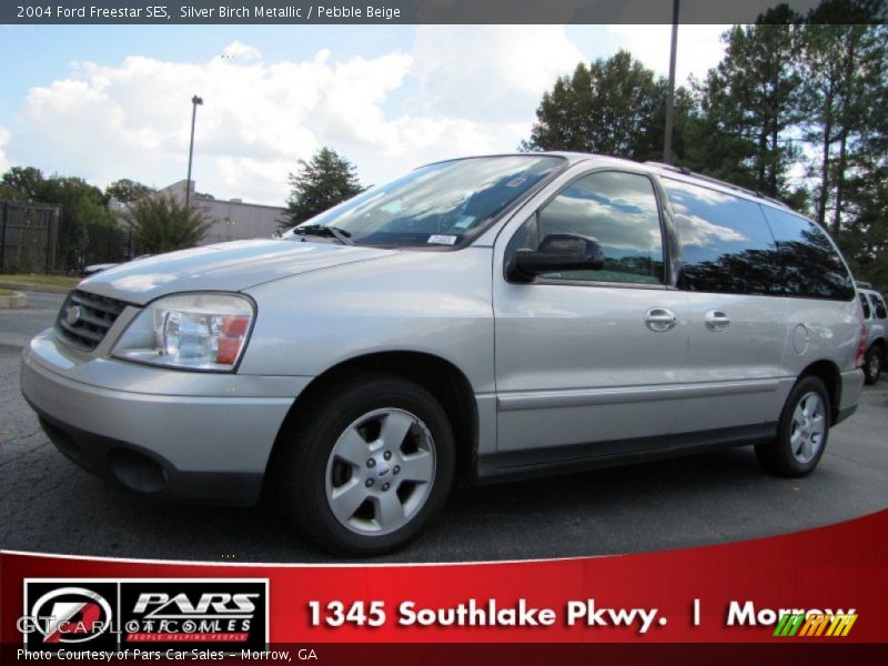Silver Birch Metallic / Pebble Beige 2004 Ford Freestar SES