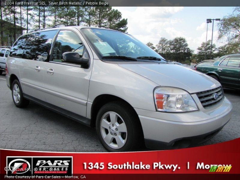 Silver Birch Metallic / Pebble Beige 2004 Ford Freestar SES
