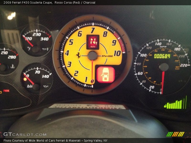  2009 F430 Scuderia Coupe Scuderia Coupe Gauges