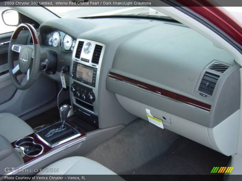 Inferno Red Crystal Pearl / Dark Khaki/Light Graystone 2009 Chrysler 300 Limited