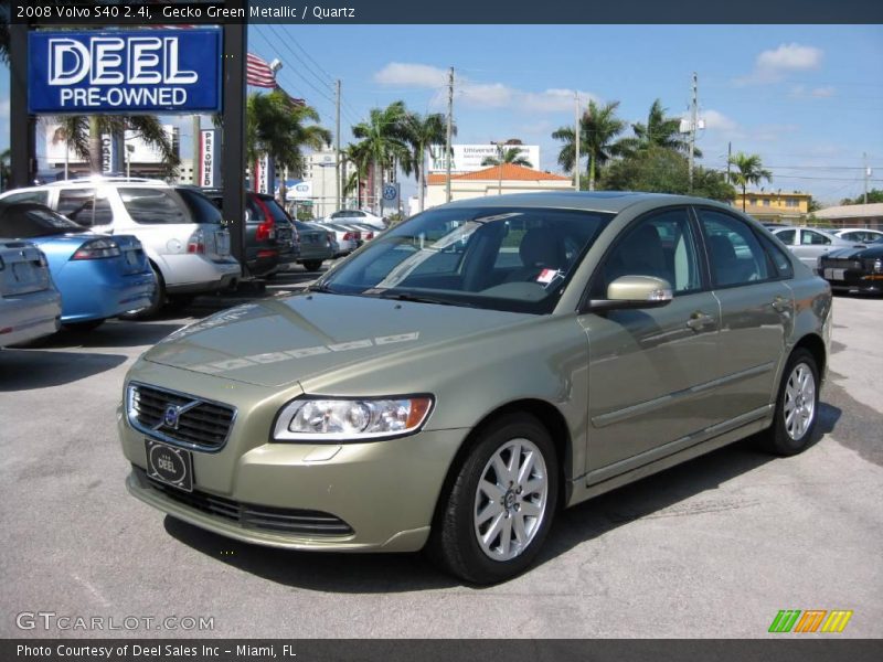 Gecko Green Metallic / Quartz 2008 Volvo S40 2.4i