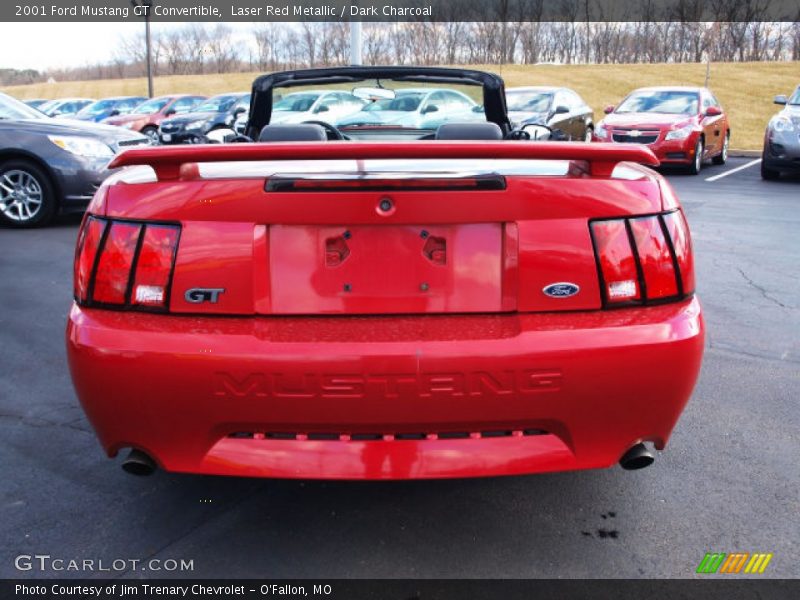 Laser Red Metallic / Dark Charcoal 2001 Ford Mustang GT Convertible