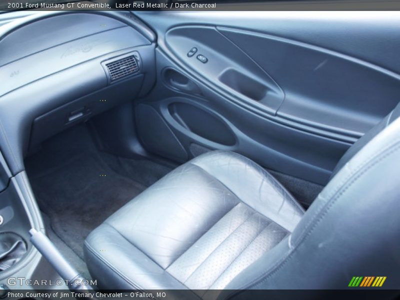 Laser Red Metallic / Dark Charcoal 2001 Ford Mustang GT Convertible