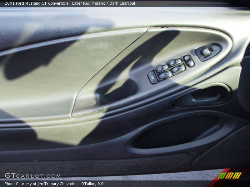 Laser Red Metallic / Dark Charcoal 2001 Ford Mustang GT Convertible