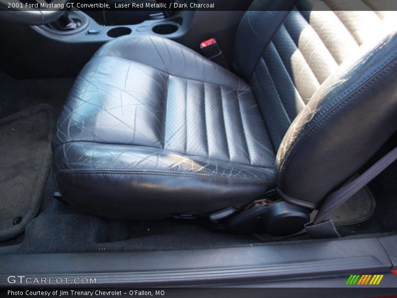 Laser Red Metallic / Dark Charcoal 2001 Ford Mustang GT Convertible
