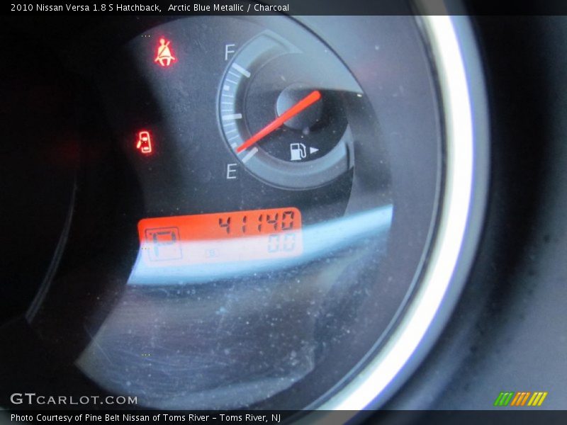 Arctic Blue Metallic / Charcoal 2010 Nissan Versa 1.8 S Hatchback